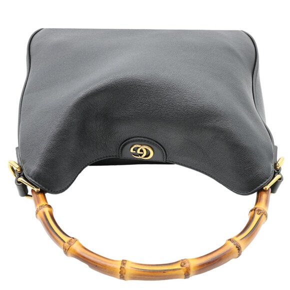 Gucci Diana Medium Leather Top Handle Shoulder Bag Black 746124 - Picture 4 of 13